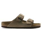 Birkenstock Arizona plantare morbido Pelle scamosciata Narrow Fit