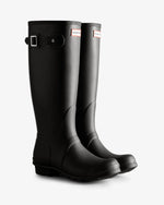 Hunter Tri-Colour Logo Backstrap Tall Wellington Boots