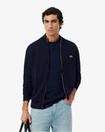 Lacoste Pullover in Cotone a Collo alto con Zip