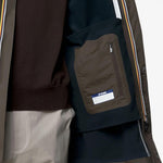 K-Way Giacca Marlyn Bonded Black Olive/Blue Depth