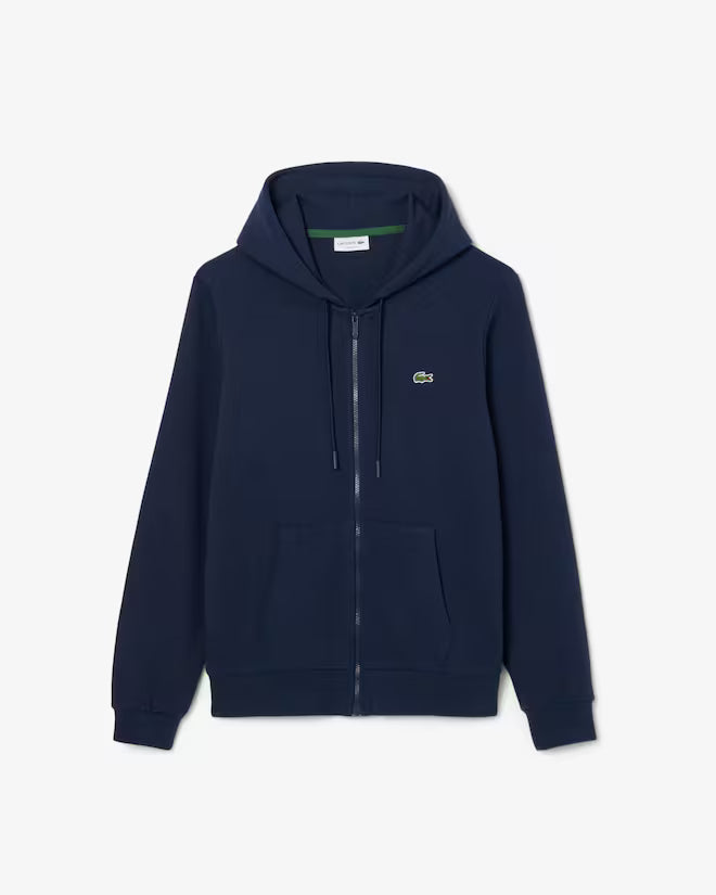 Lacoste Felpa in Tessuto Felpato Classic Fit con Zip