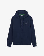 Lacoste Felpa in Tessuto Felpato Classic Fit con Zip