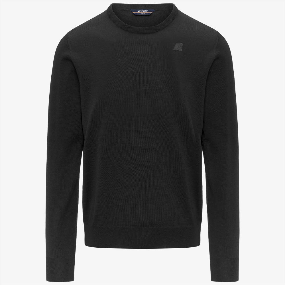 K-Way Maglieria in merino Sebastien Black