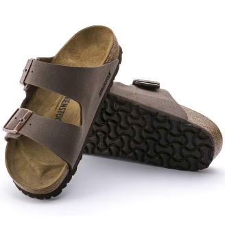 Birkenstock Arizona Birko-Flor Nubuck Mocca Narrow Fit