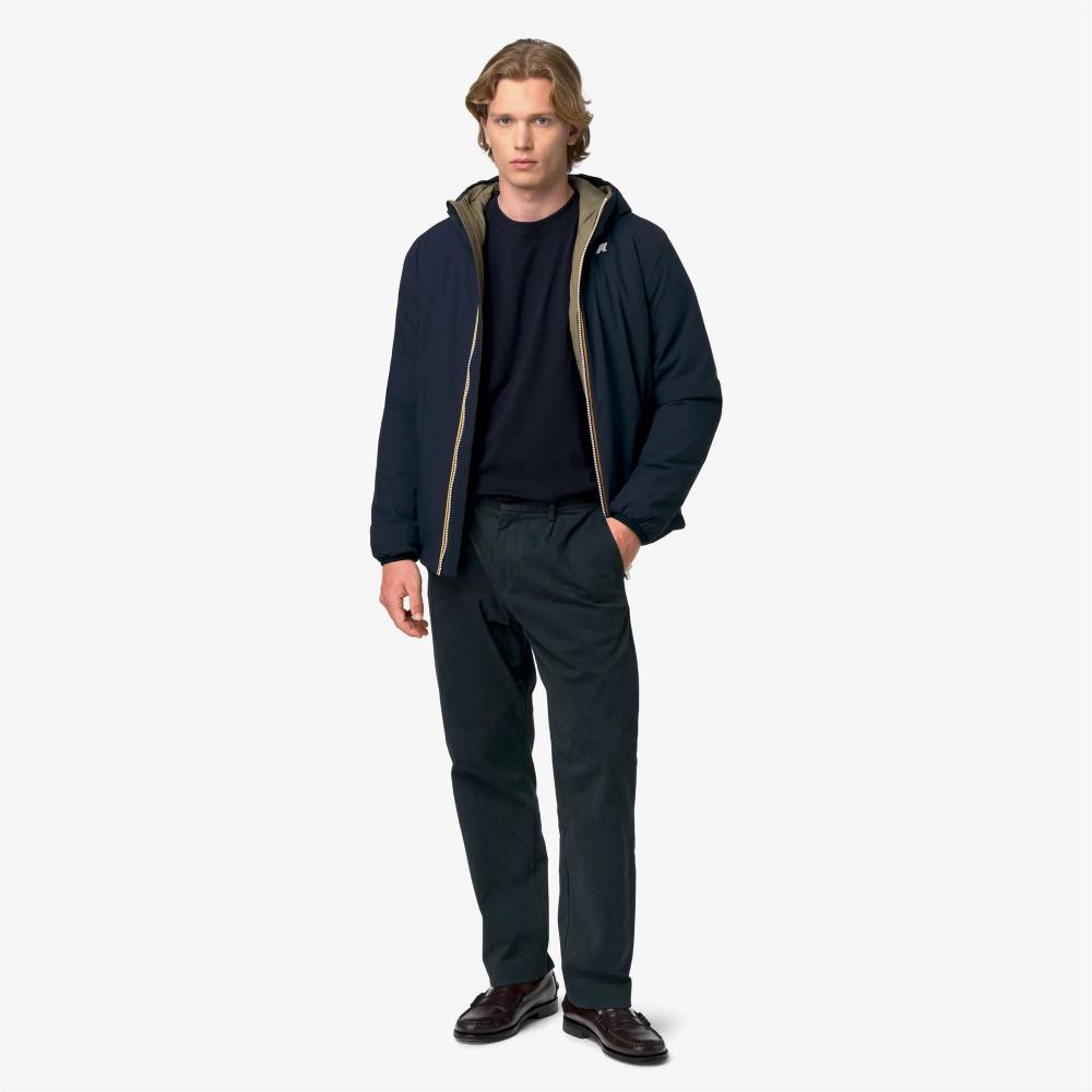 K-Way Giacca Jack St Warm Double Blue Depth/Green Army