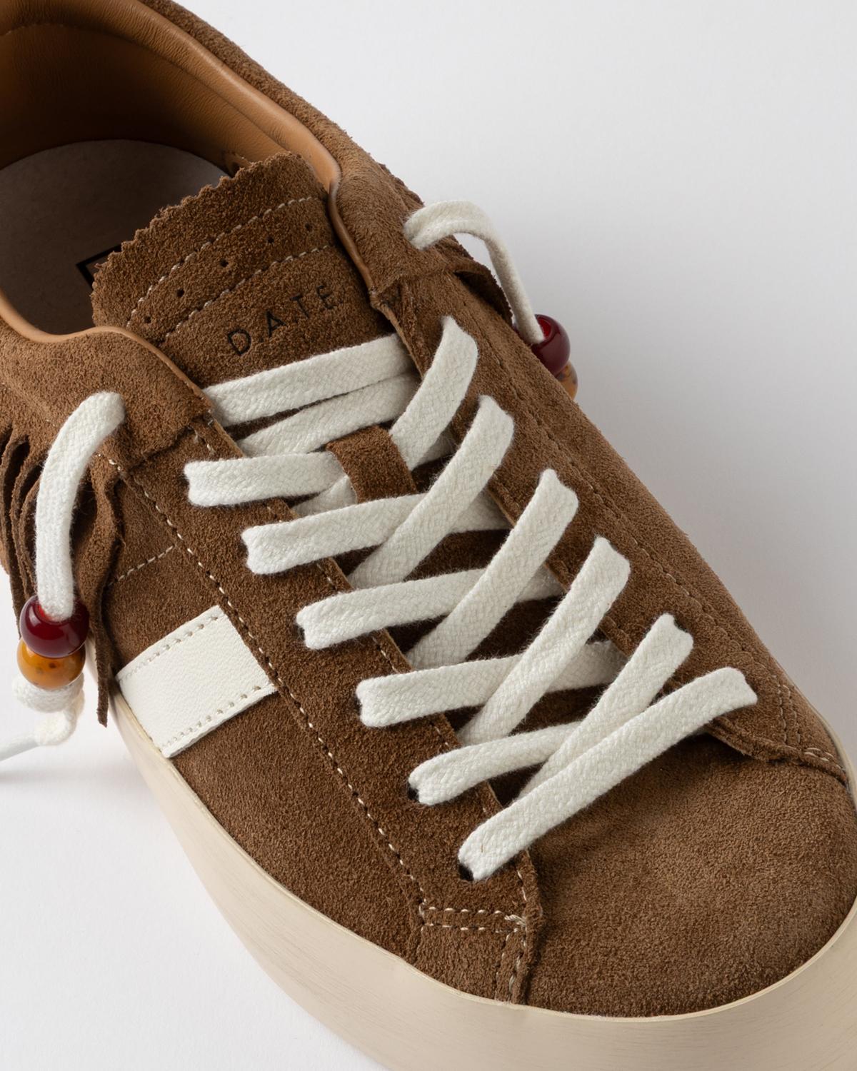 D.A.T.E. Hill Low Fringed Cuoio