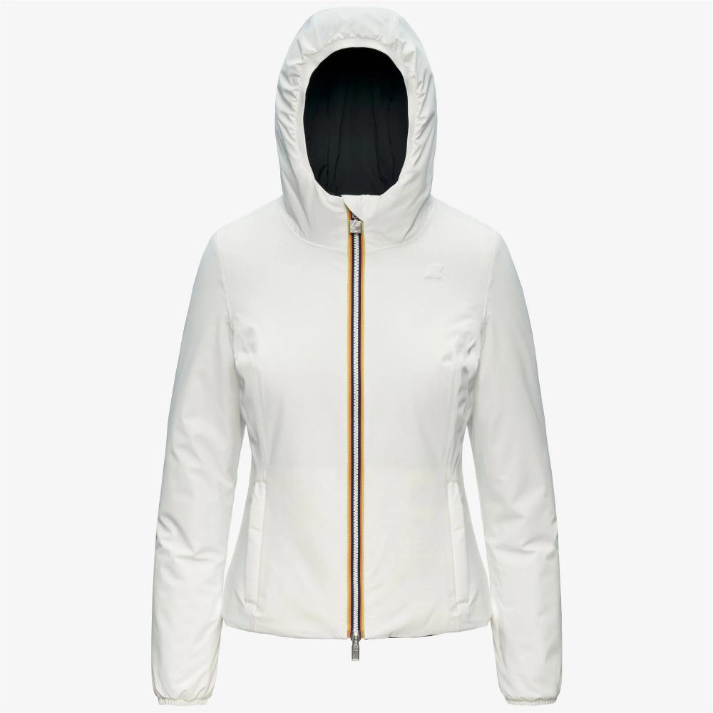 K-Way Giacca Lily St Warm Double White Natural/Black Pure