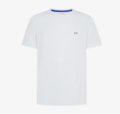 Sun68 T-shirt in Piquet Bianco
