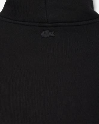 Lacoste Felpa con Cappuccio Loose Fit Ricamata