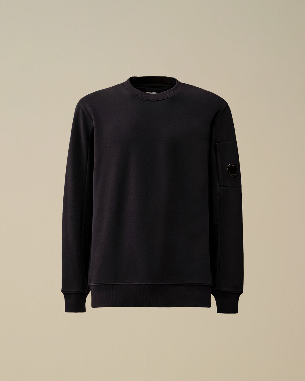 Cp Company Diagonal Raised Fleece Crewneck Lens Sweatshirt