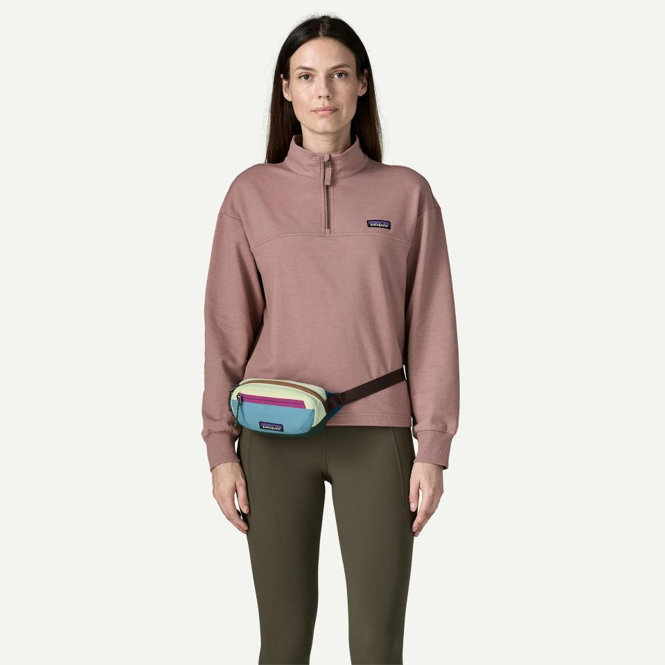 Patagonia Terravia Mini Hip Pack 1L Patchwork: Snowmelt Blue
