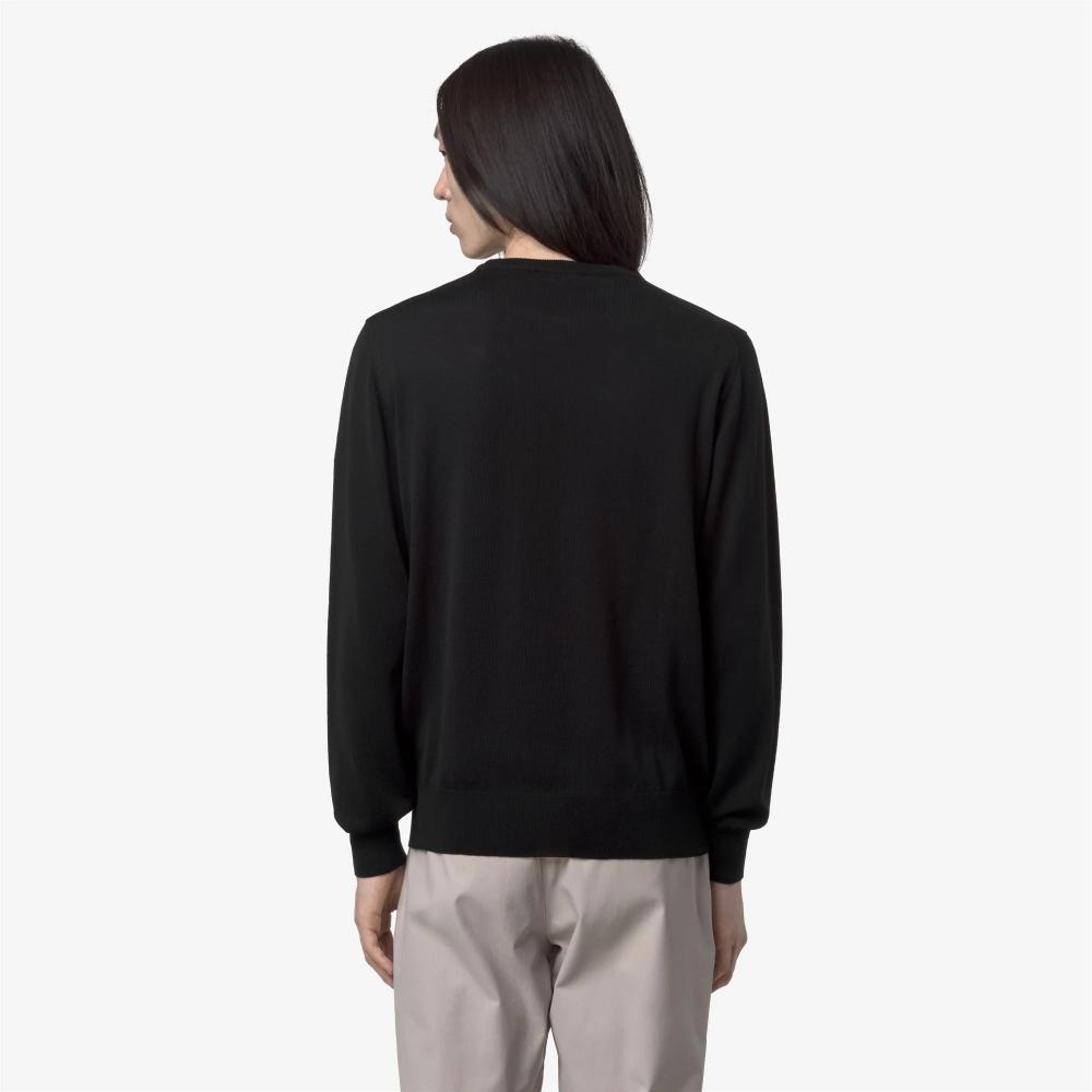 K-Way Maglieria in merino Sebastien Black