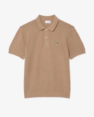 Lacoste Polo in Maglia Bouclé Classic Fit
