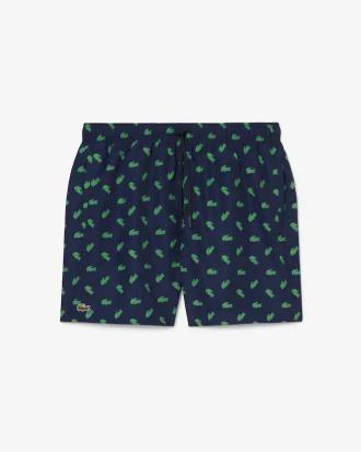 Lacoste Costume da Bagno con Stampa Coccodrillo