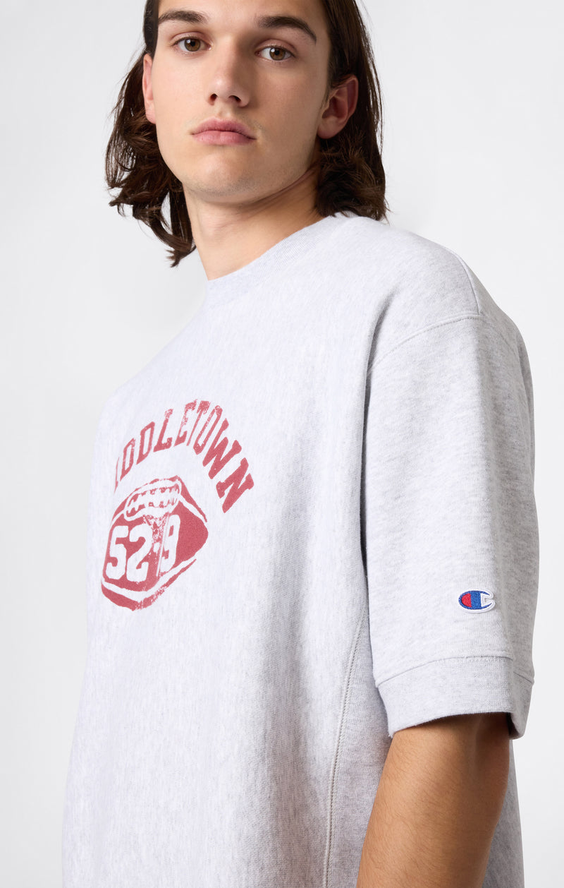 Champion Felpa a Maniche Corte Reverse Weave