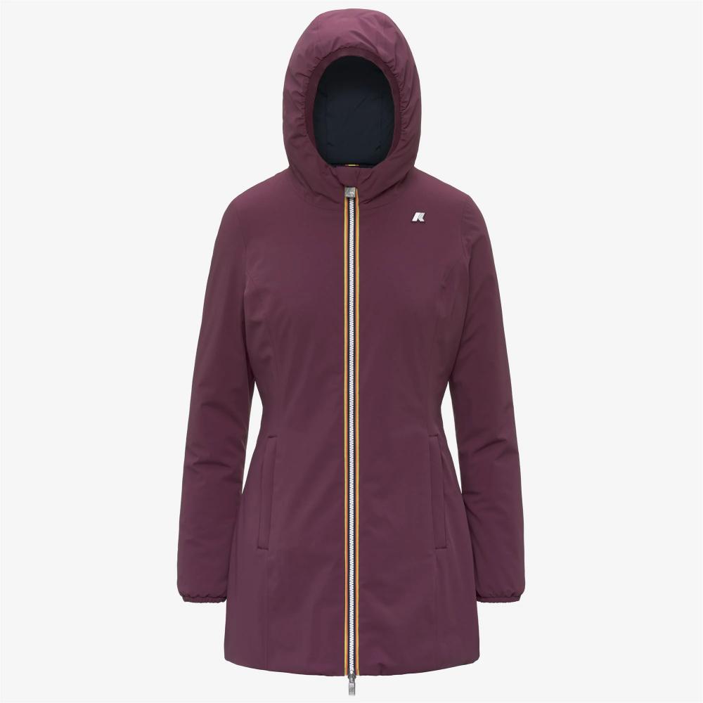 K-Way Giacca Denise St Warm Double Violet Mauve Wine/Blue Depth