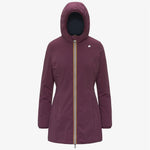 K-Way Giacca Denise St Warm Double Violet Mauve Wine/Blue Depth