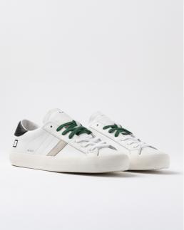 D.A.T.E. Hill Low Calf White Black