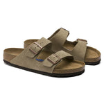 Birkenstock Arizona plantare morbido Pelle scamosciata Narrow Fit