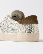 D.A.T.E. Hill Low Glitter Platinum