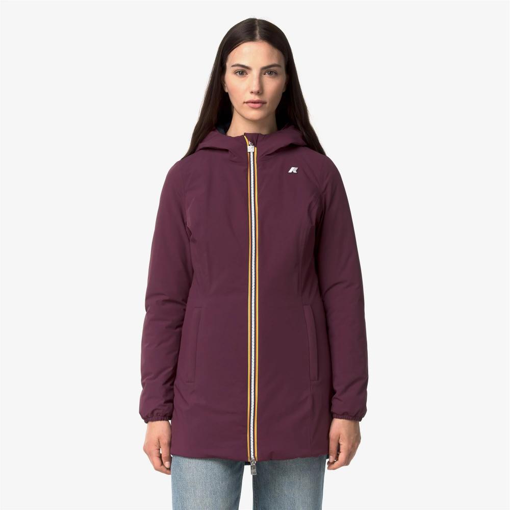 K-Way Giacca Denise St Warm Double Violet Mauve Wine/Blue Depth