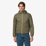 K-Way Giacca Jack Spacer Nylon Double Black Pure/Green Army