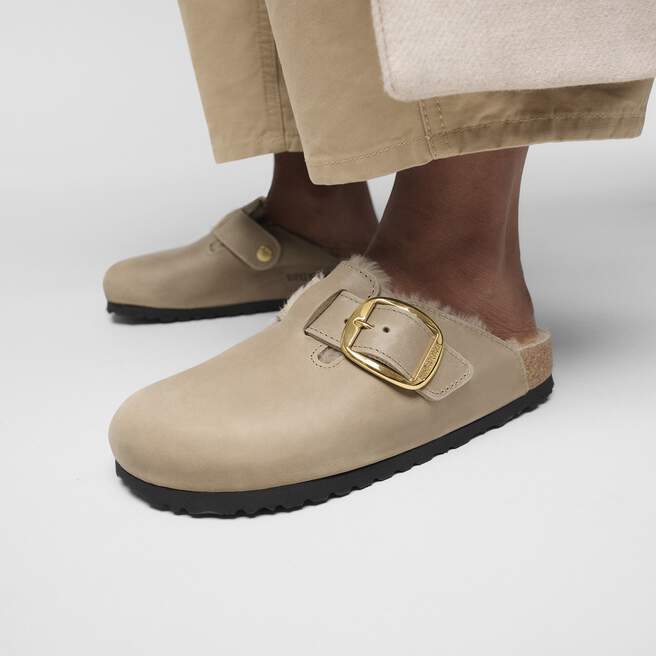 Birkenstock Boston Big Buckle Shearling