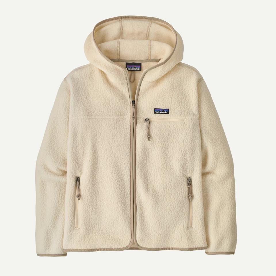 Patagonia Women's Retro Pile Fleece Hoody Natural