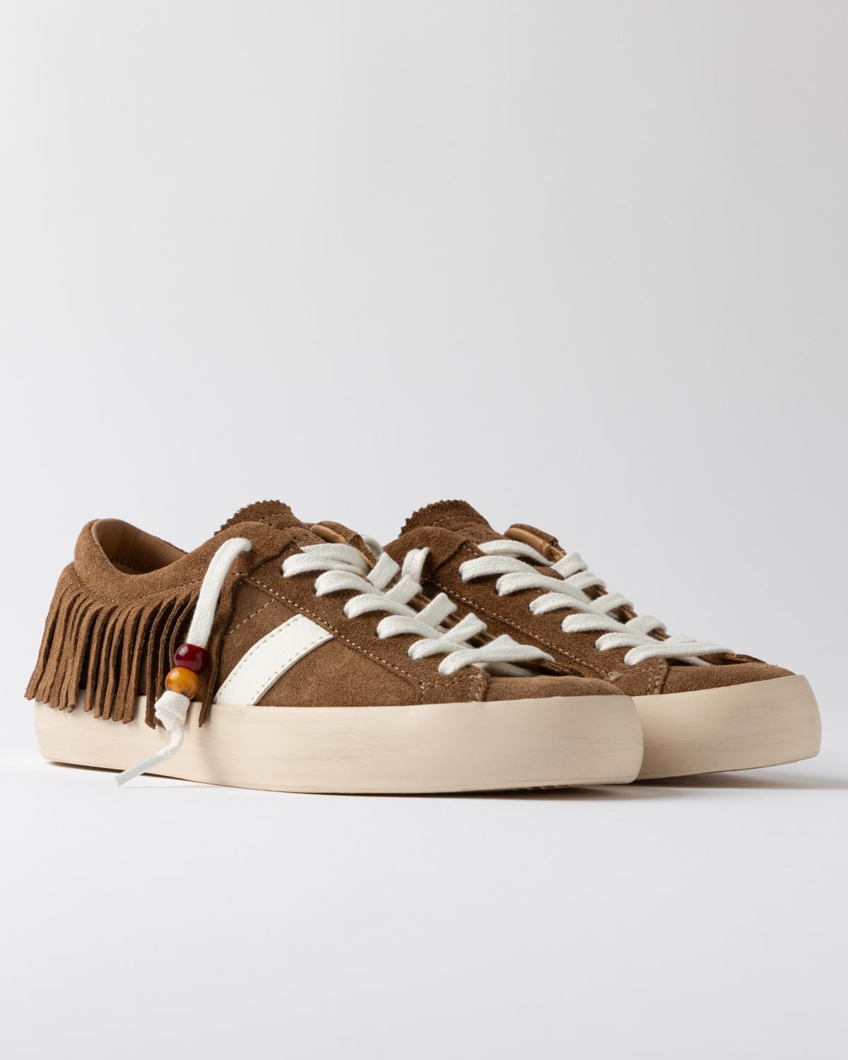 D.A.T.E. Hill Low Fringed Cuoio
