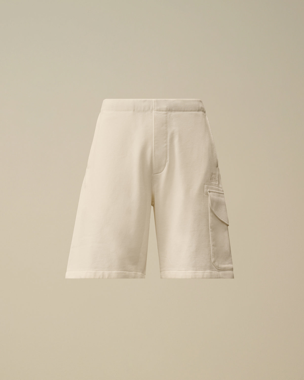 Cp Company Diagonal Raised Fleece Cargo Sweatshorts