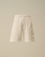 Cp Company Diagonal Raised Fleece Cargo Sweatshorts