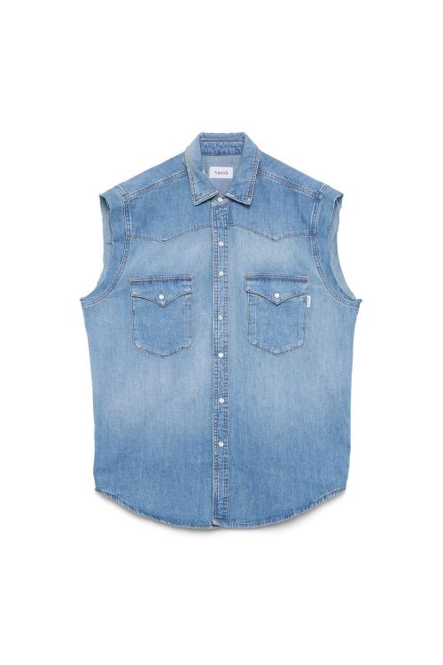 Amish Shirt Berry Denim Morrison