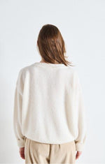 American Vintage Maglione Donna Vitow Bianco