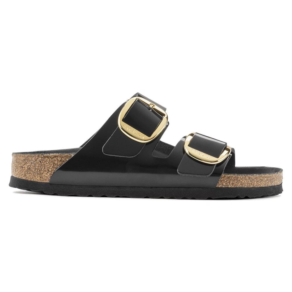 Birkesntock Arizona Big Buckle Pelle naturale vernice Narrow Fit