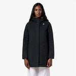 K-Way Giacca Sophie Twill Soft Beaver Black Pure/Grey Warm