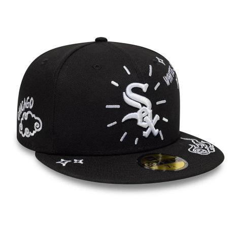 New Era 59FIFTY Fitted Chicago White Sox MLB Scribble Nero