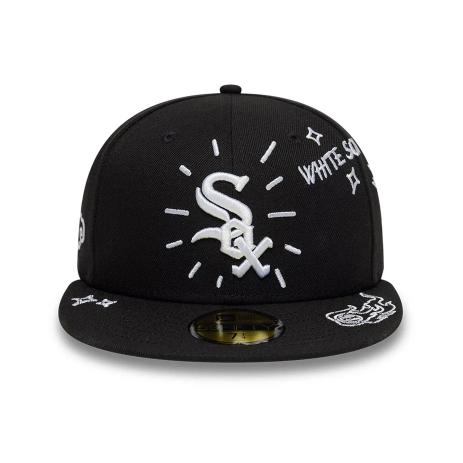 New Era 59FIFTY Fitted Chicago White Sox MLB Scribble Nero