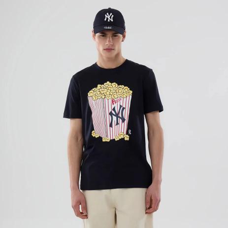 New Era T-Shirt New York Yankees MLB Popcorn Black