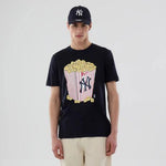 New Era T-Shirt New York Yankees MLB Popcorn Black