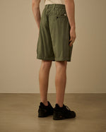 Cp Company 50 Fili Stretch Loose Lens Cargo Shorts