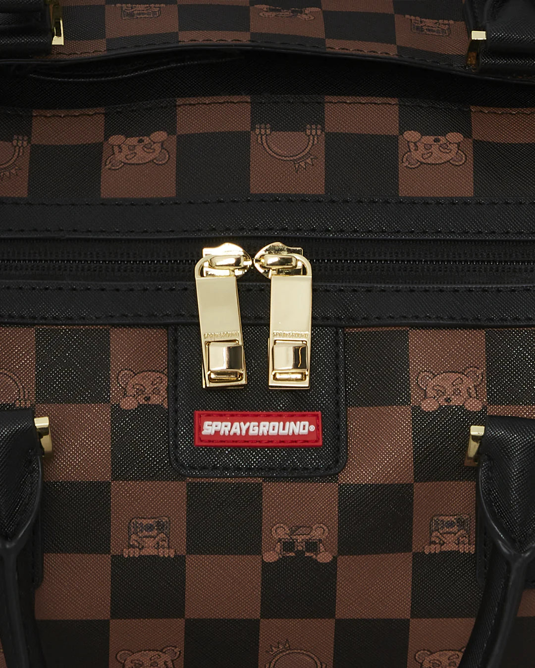 Sprayground Peeking Character Check Duffle
