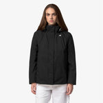 K-Way Giacca Marlette Twill Soft Beaver Black Pure/Grey Army