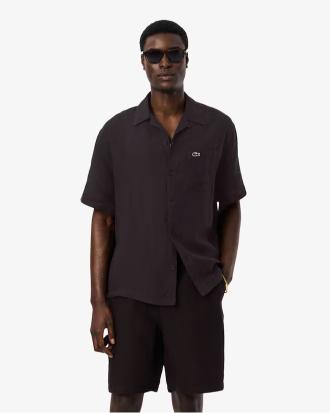 Lacoste Camicia Relaxed Fit in Lino