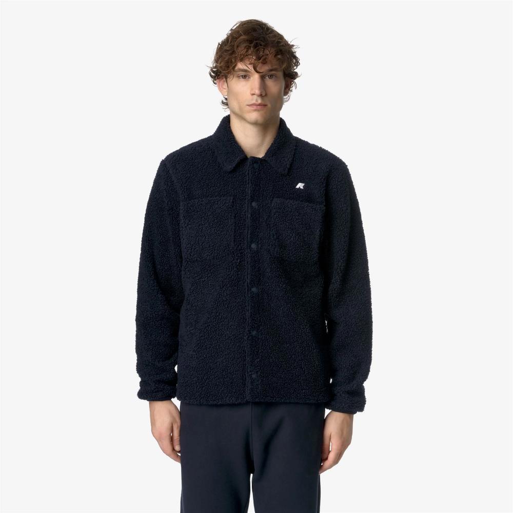 K-Way Felpa Cameron Sherpa Polar Blue Depth