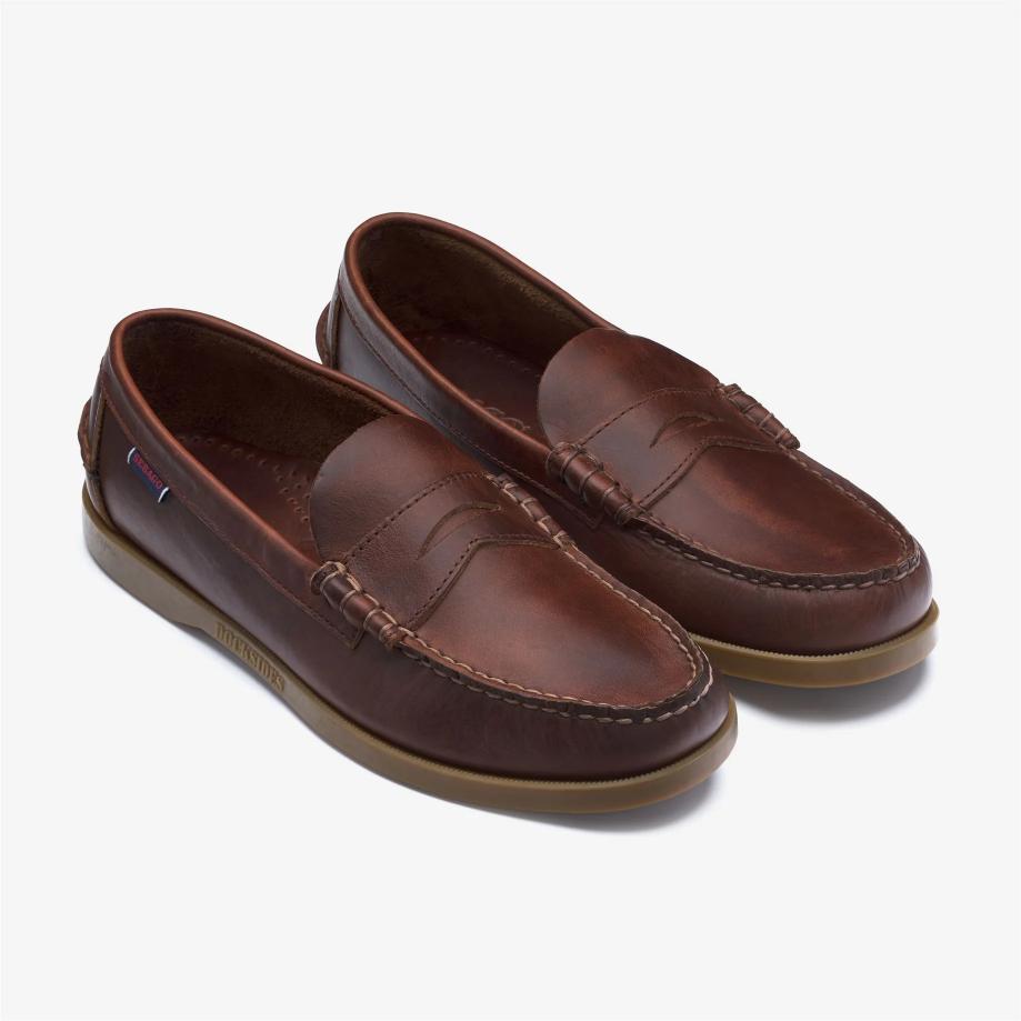 Sebago Dophin Waxed Brown Gum