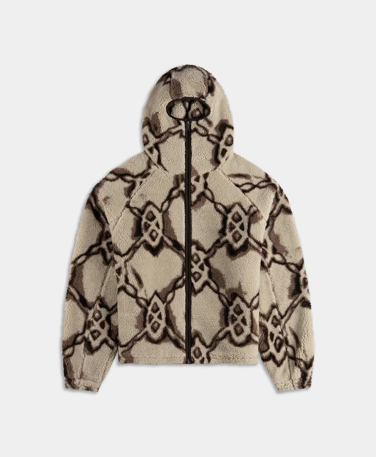 Daily Paper Burned Shield Sherpa Hoodie