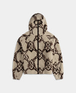 Daily Paper Burned Shield Sherpa Hoodie