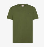 Sun68 T-shirt in Jersey di Cotone Verde Scuro