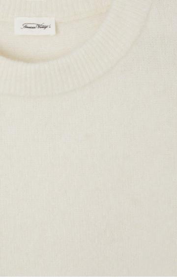 American Vintage Maglione Donna Vitow Bianco