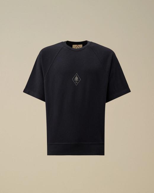 Cp Company Malfilè Fleece Short Sleeve Sweatshirt